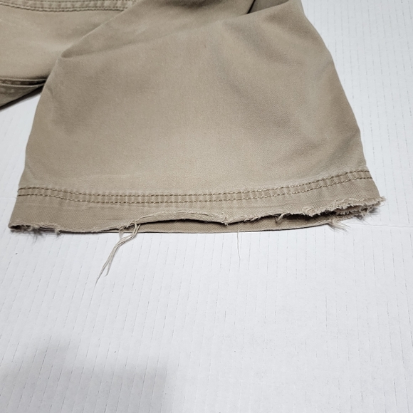 Levi Cargo Distressed khaki pants 36"×30" tan multi pocket Grunge Thrashed - Picture 8 of 10